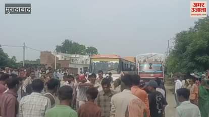 Child dies after being crushed by a roadways bus, villagers block the road