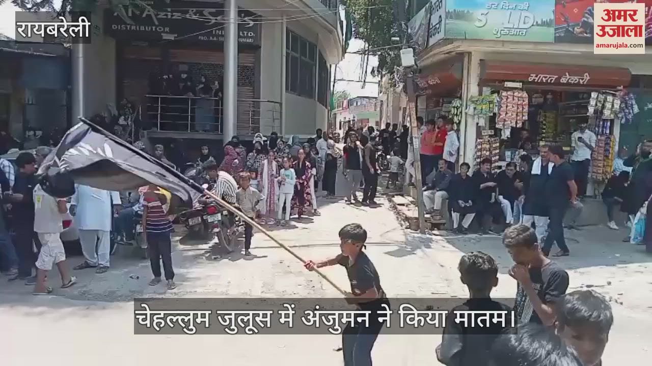 रायबरेली में निकाला गया चेहल्लुम का जुलूस, अंजुमन ने किया मातम
