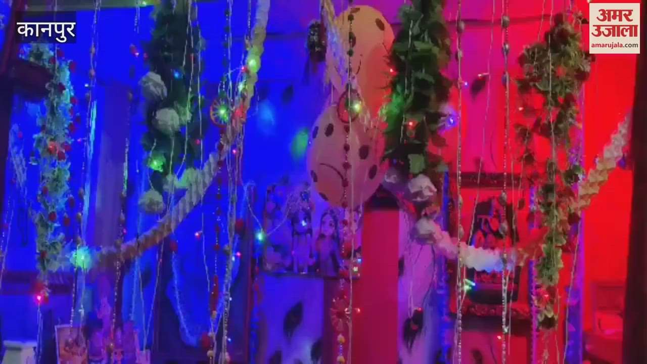 Kanha's tableaus decorated in every house in Bhitargaon area, joy of Janmashtami