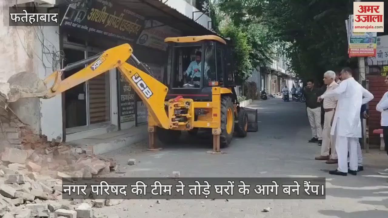 city council team demolished the ramps built in front of the houses