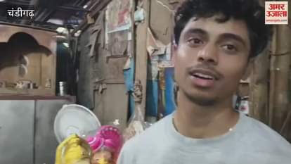 Ganesha idols being made in Chandigarh