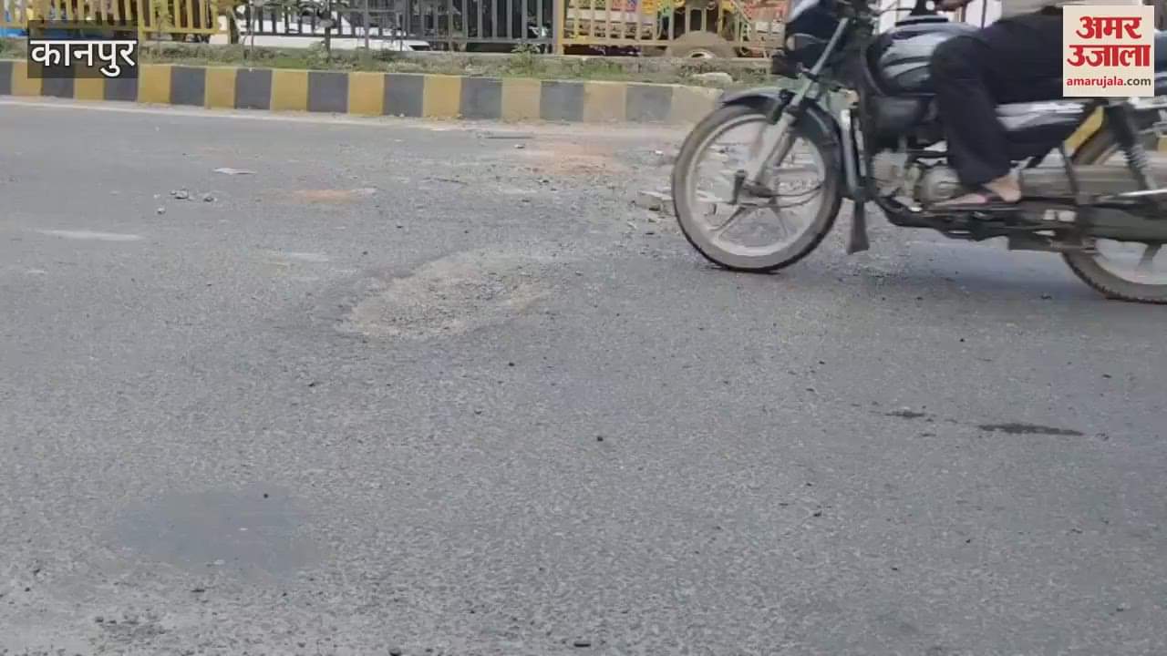 Pothole formed in front of petrol pump on GT Road, vehicle riders are facing trouble
