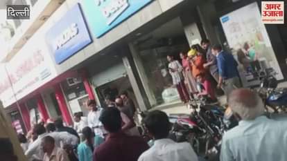 Fire broke out in Mahajan Electronics building in Raja Garden area of West Delhi three people including two girls died