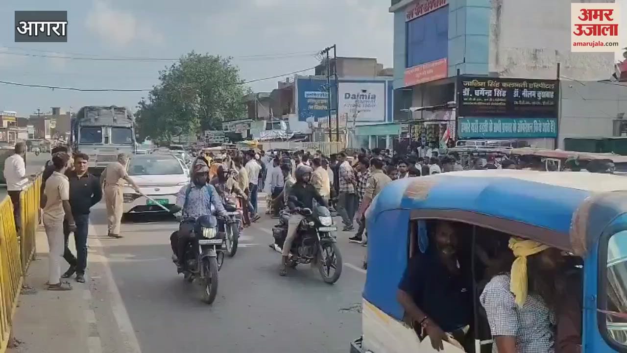 Truck ran over an Activa rider retired soldier died in agra