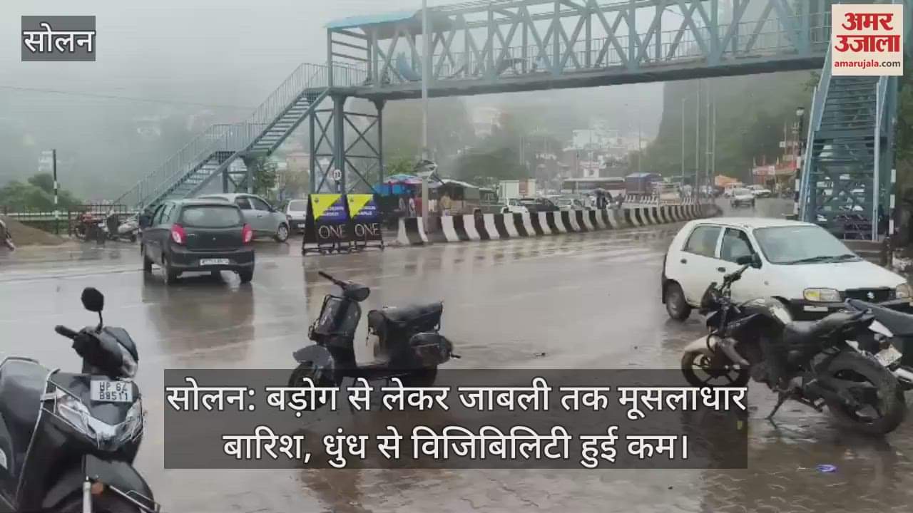 Solan: Heavy rain from Barog to Jabli, visibility reduced due to fog