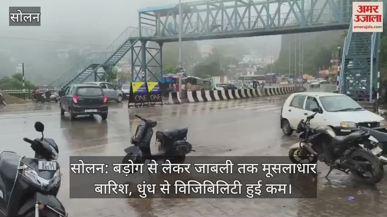 Solan: Heavy rain from Barog to Jabli, visibility reduced due to fog