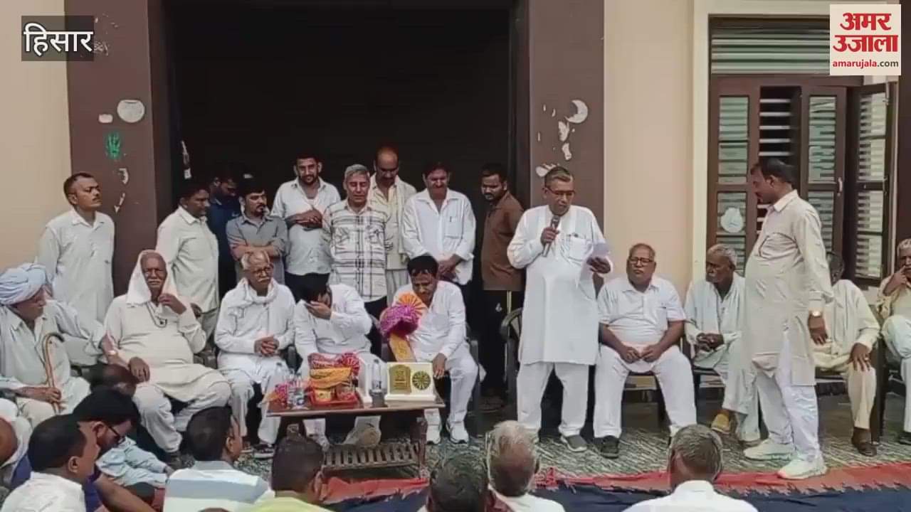 Bahbalpur village of Hisar got double Chaudhary, villagers welcomed both with flower garlands