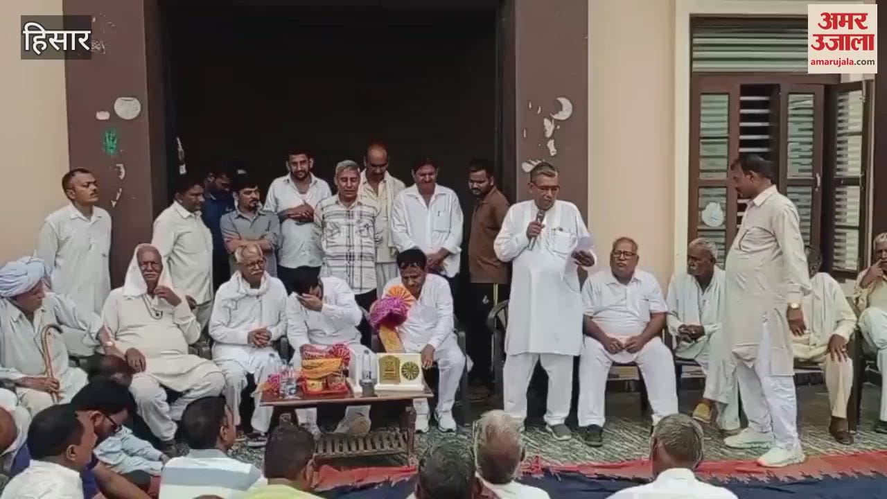 Bahbalpur village of Hisar got double Chaudhary, villagers welcomed both with flower garlands