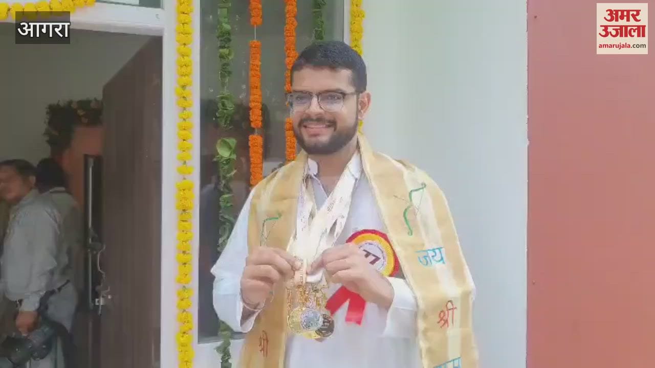 Convocation of Dr. Bhimrao Ambedkar University and shikhar got 11 medal