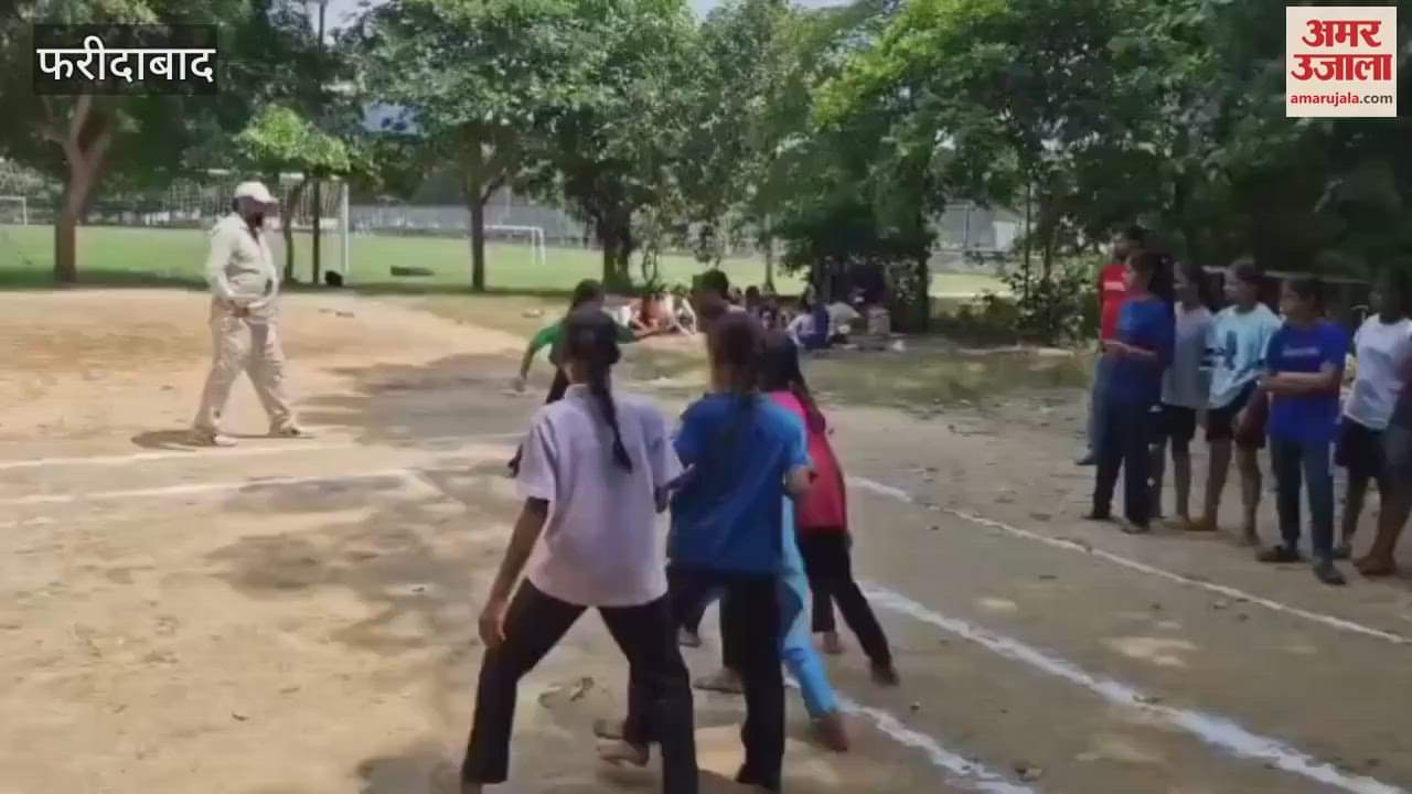 District level Kabaddi games for under 11 and under 14 girls were organized