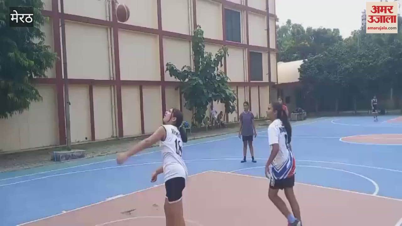 Meerut: Trials for basketball competition held at Kailash Prakash Stadium