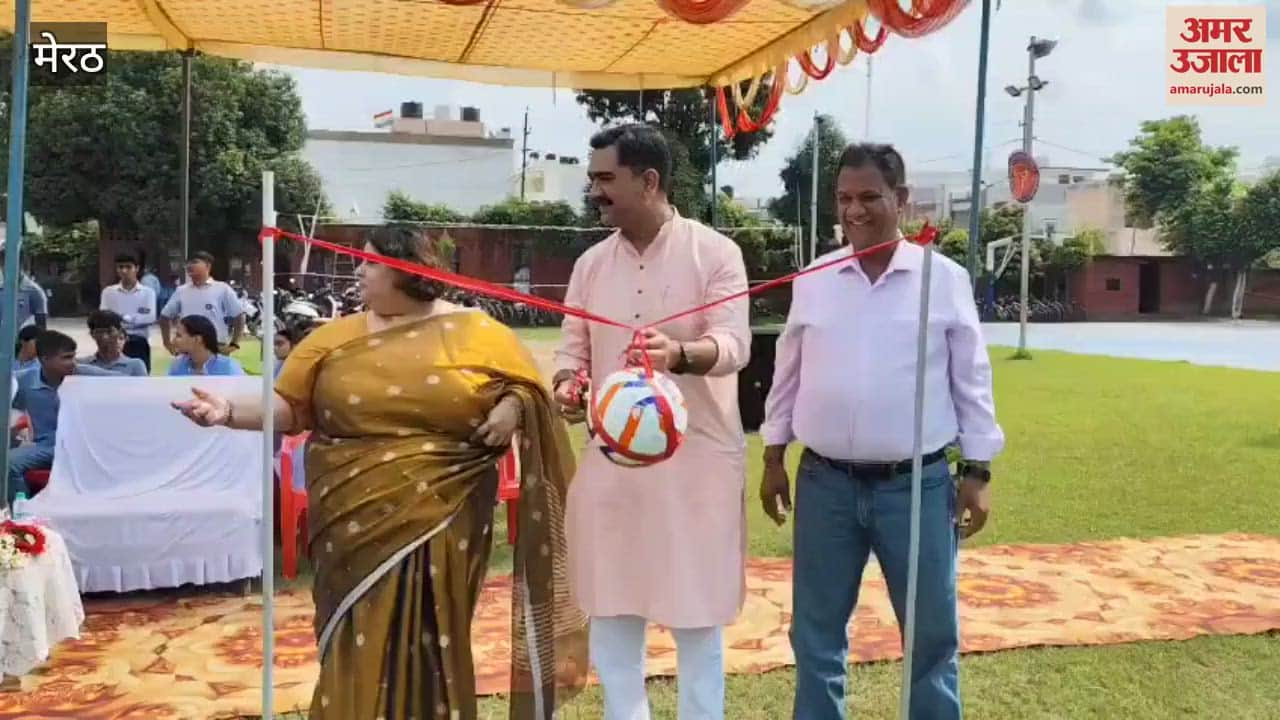 Meerut: The great football battle has begun in Ganganagar, 19 teams are showing their strength