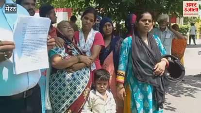 Meerut: Family members reached SSP office in the case of murder of businessman's son, expressed threat, pleaded for justice