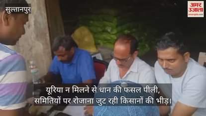 VIDEO: खाद के लिए परेशान किसान, समितियों के चक्कर में बर्बाद हो रहा समय, सचिव बोले - जब आएगी तब मिलेगी
