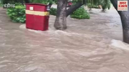 Heavy rain in Chandigarh