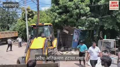 VIDEO: शहर में गरजा बुलडोजर, अवैध अतिक्रमण हटाया गया