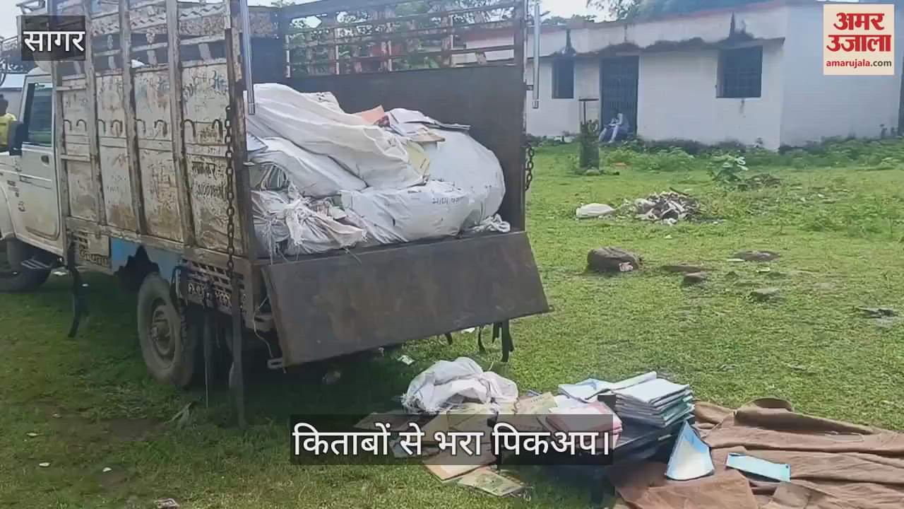 Villagers caught a pickup full of school books being sold as waste