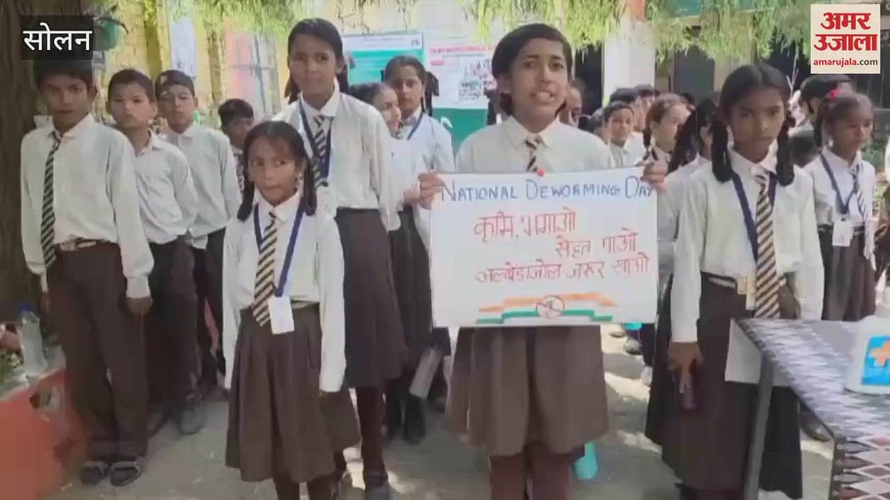 Solan Albendazole tablets distributed in schools on Worm Day