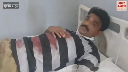 man accused his wife of slitting his throat in front of police In Bulandshahr