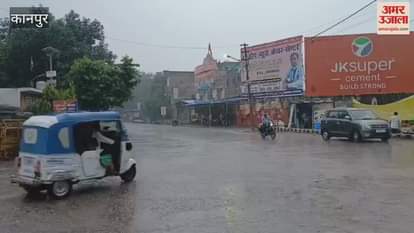 weather became pleasant with heavy rain in Kanpur