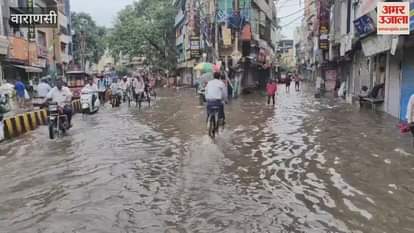 10 hours of heavy rain in Banaras water entered from BHU to shops