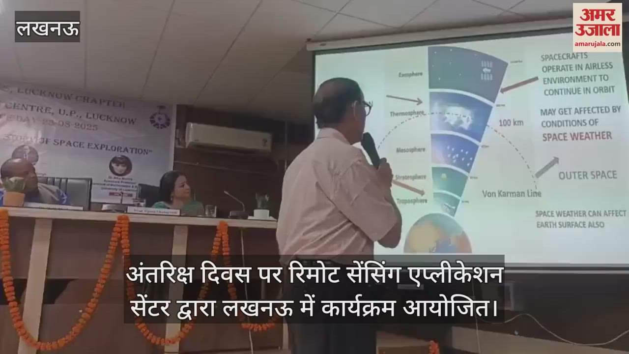 अंतरिक्ष दिवस पर रिमोट सेंसिंग एप्लीकेशन सेंटर द्वारा लखनऊ में कार्यक्रम आयोजित
