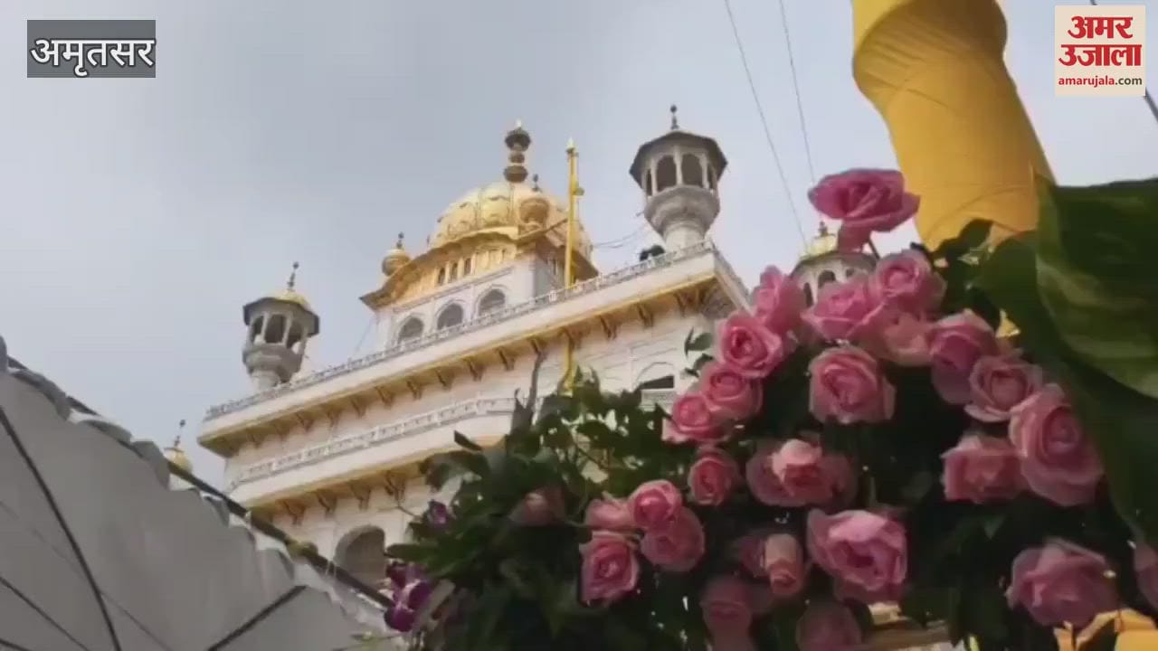 Floral decorations at Sri Harmandir Sahib and Sri Akal Takht Sahib on the occasion of the first Prakash Parv of Sri Guru Granth Sahib Ji