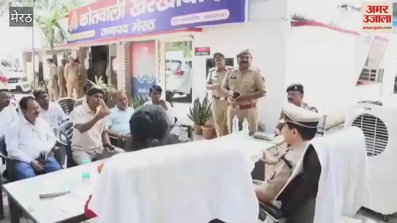 Meerut: DIG reached Kharkhoda police station to solve public problems, also conducted a surprise inspection of the police station