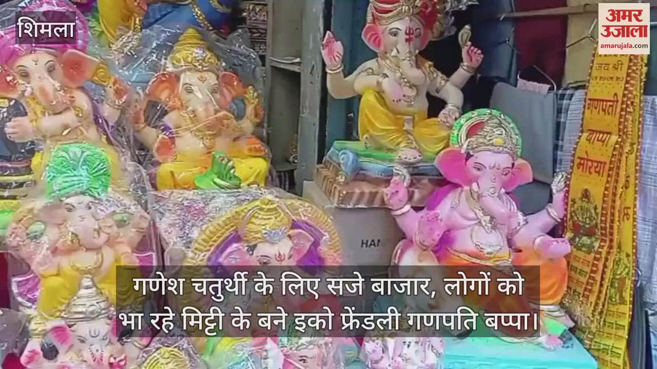 Markets decorated for Ganesh Chaturthi, people are liking the eco-friendly Bappa made of clay