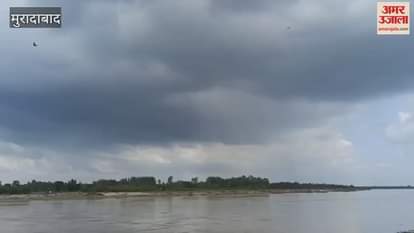 Dark clouds loom over Moradabad metropolis, coolness in the weather