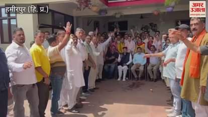 Hamirpur BJP senior spokesperson Rajendra Rana met Dhumal after the appointment