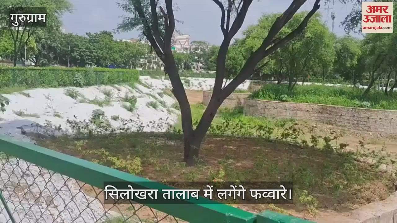 Fountains will  installed in Silokhara pond of Gurugram, claim to complete the renovation work by September 5