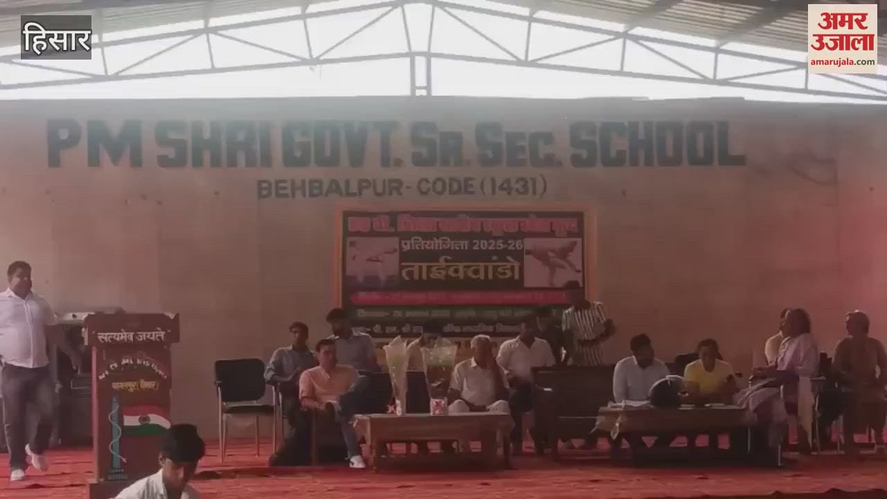 Yasmeen from Bahbalpur became the winner in Taekwondo competition in Hisar