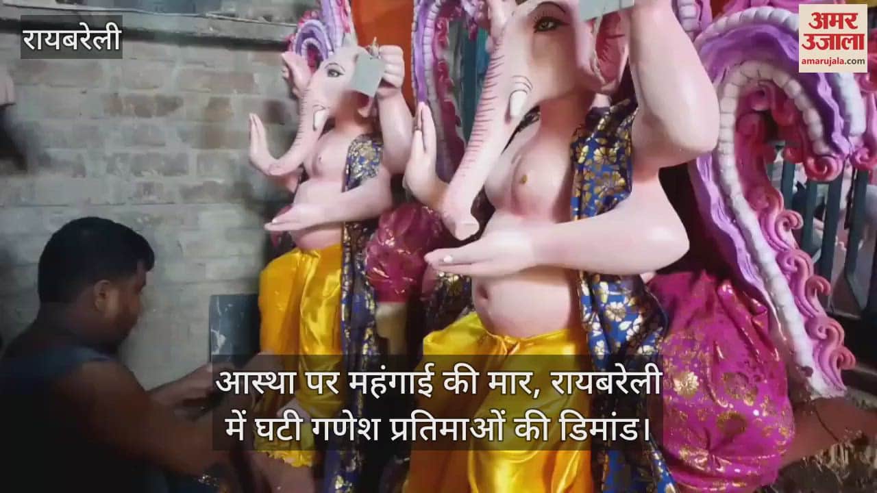 आस्था पर महंगाई की मार, रायबरेली में घटी गणेश प्रतिमाओं की डिमांड