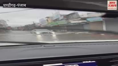 Waterlogging in markets in Sunam due to rain