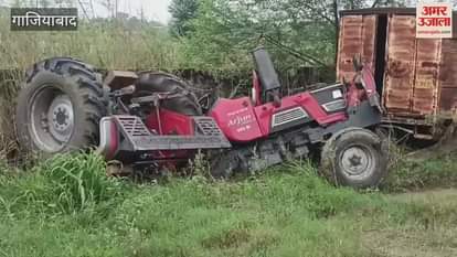 Tractor and canter collide on Mussoorie NH 9