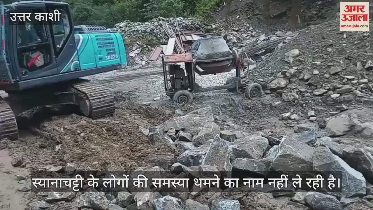 Danger of lake formation in Syanachatti persists debris removal and channelization work is being done