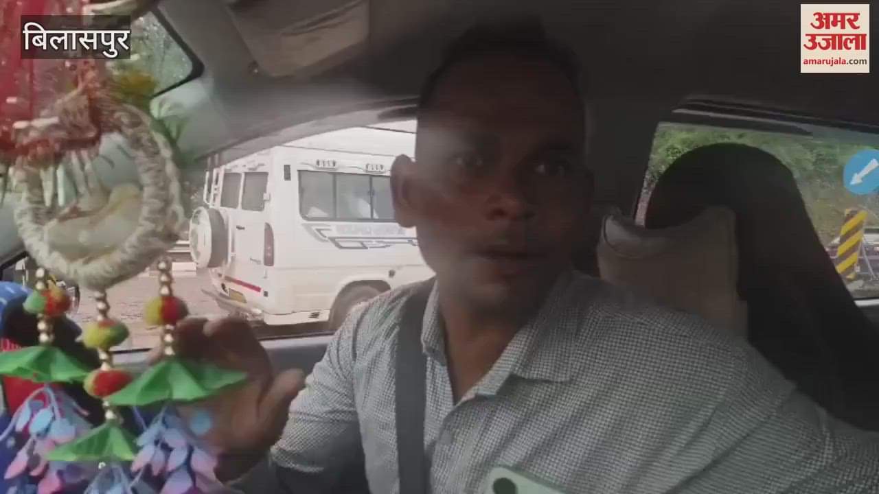 Bilaspur SP Bilaspur took charge to keep the traffic running on the four lane