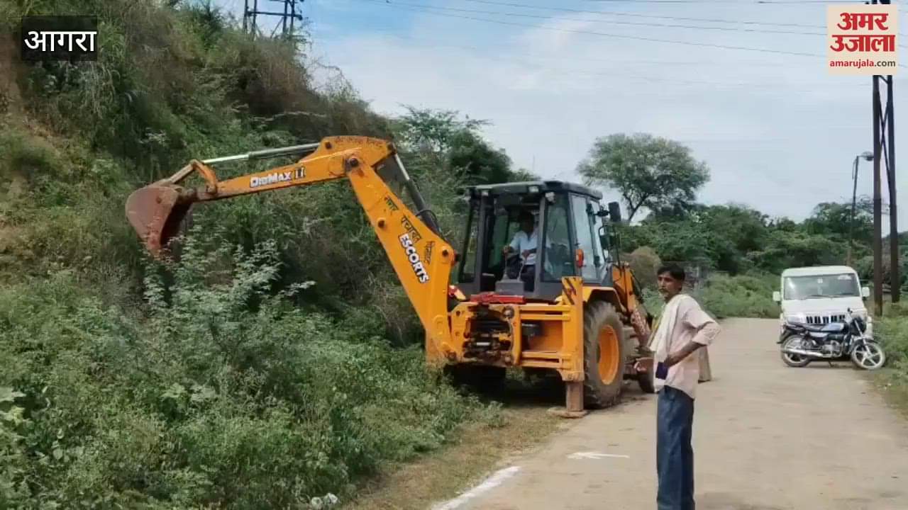Land marked for cremation ground at Pinhat in agra
