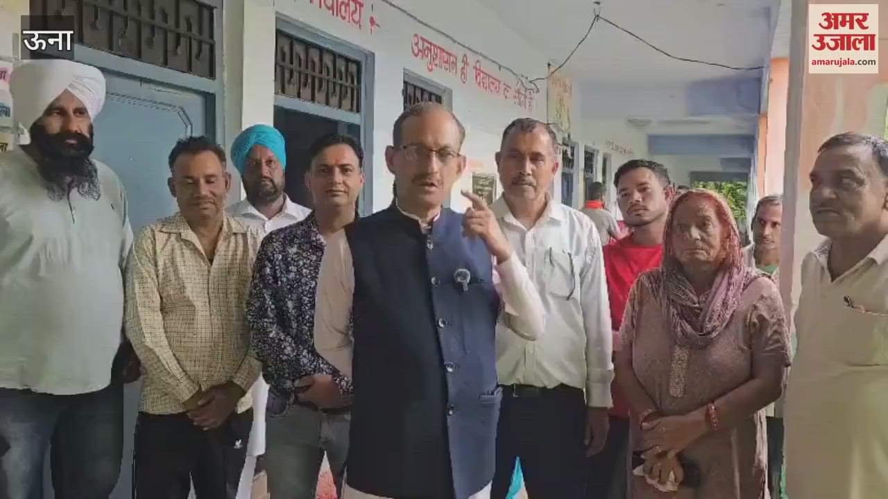 Una Sadar MLA Satpal Singh Satti visited the rain affected areas