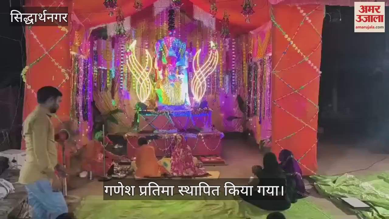 Ganpati Bappa was installed with pomp and show, Ganesh festival started