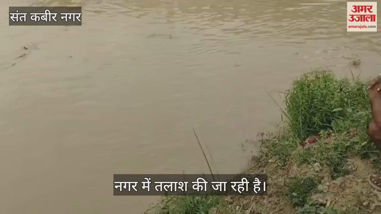 Angry at his father's scolding, the young man jumped into the canal