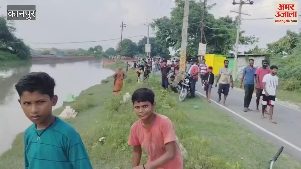Crocodile seen eating fish in canal, crowd gathered to see