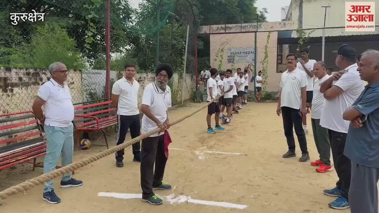 Major Dhyanchand was remembered on National Sports Day in Kurukshetra, tug of war and volleyball competitions were organized