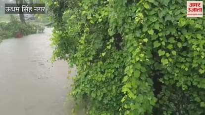 Drains overflow due to torrential rain in Khatima