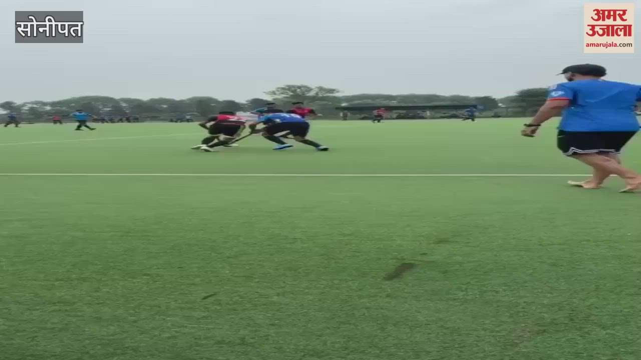 Hockey match organized on National Sports Day in Sonipat, Sonipat Blue defeated Red team by 3-1 margin