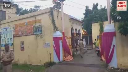 Meerut: Force deployed in the temple located in Sadar