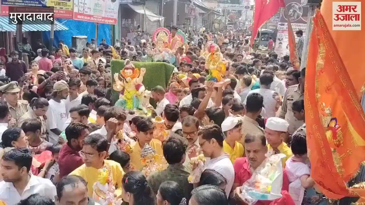 wave of faith surged for the Maha Puja of Ganpati Bappa in Chandausi