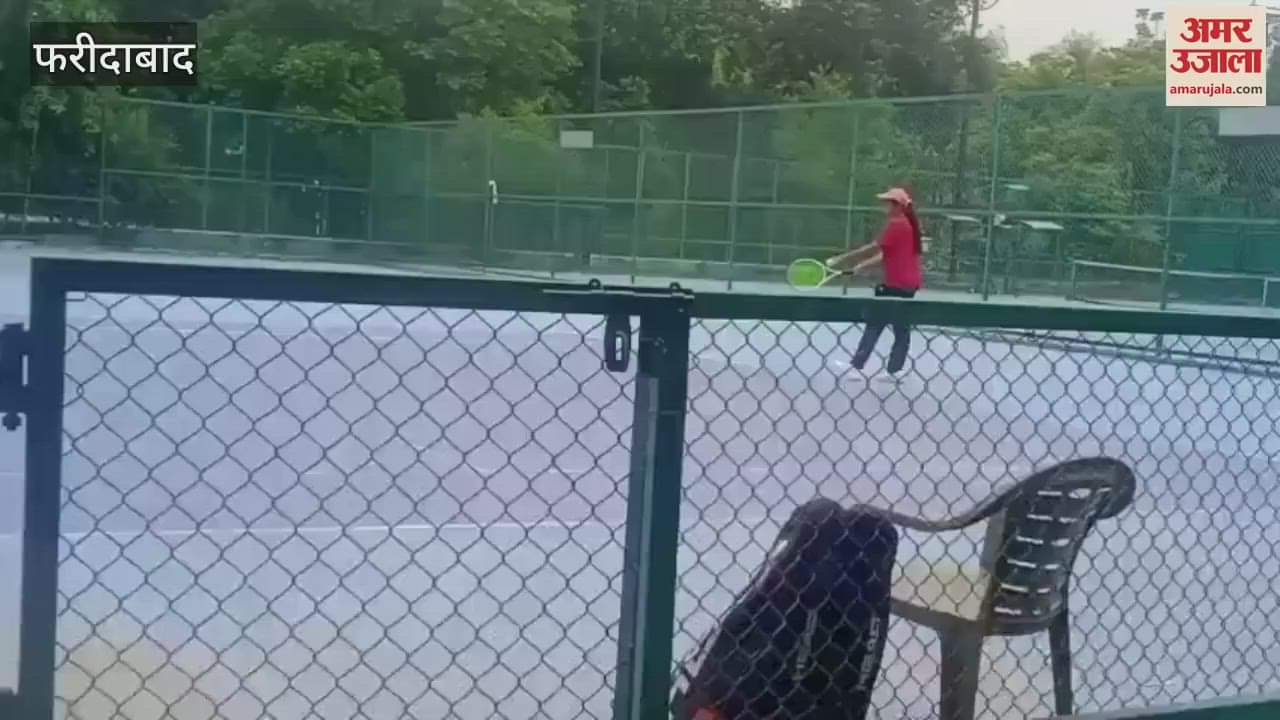 Faridabad Under 14 boys and girls lawn tennis semi-final match