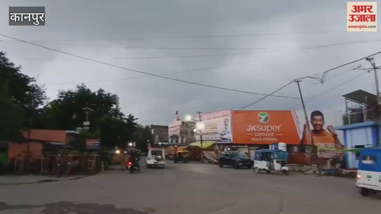 weather became pleasant, the day became dark due to thick clouds